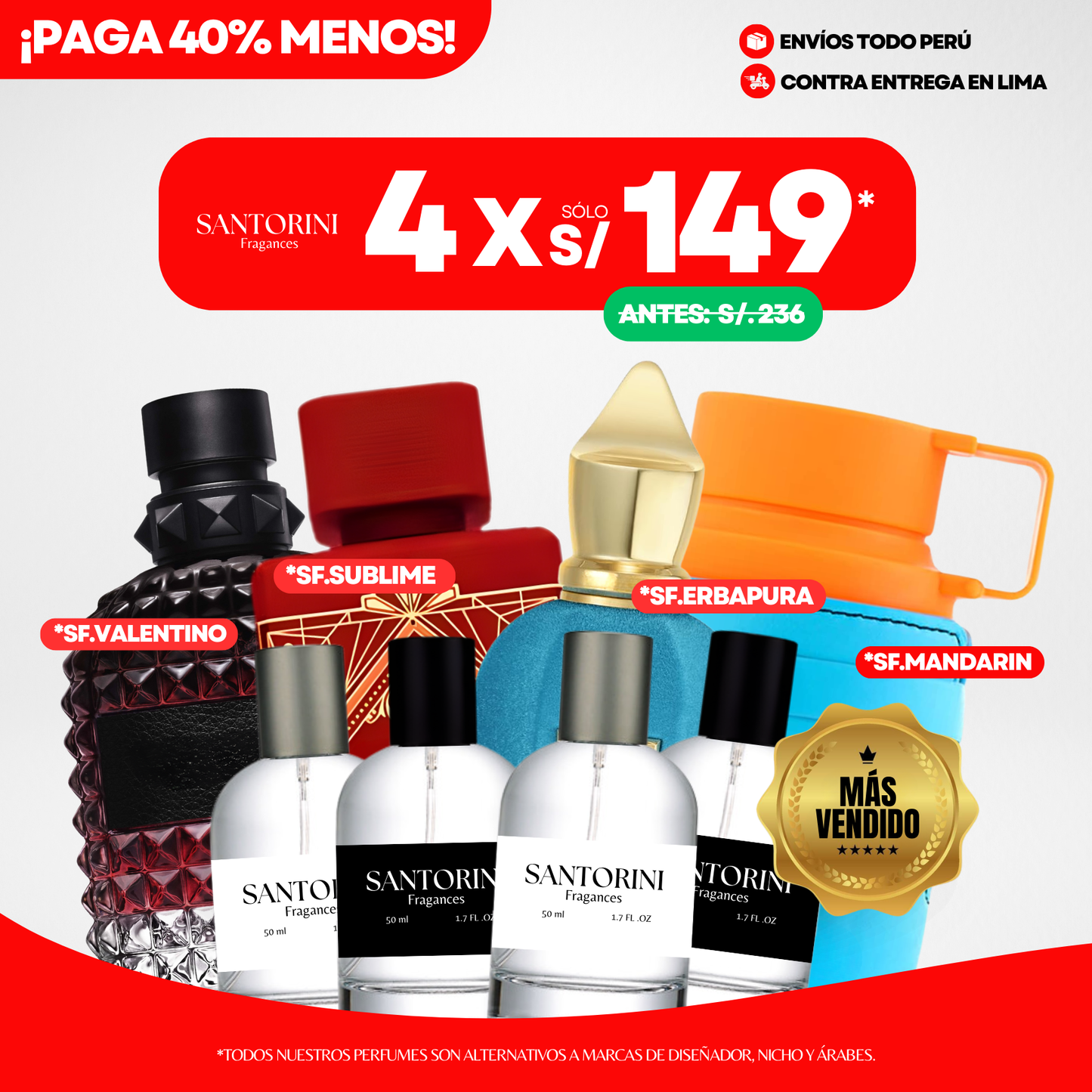 ¡PROMO 4 X S/.149!